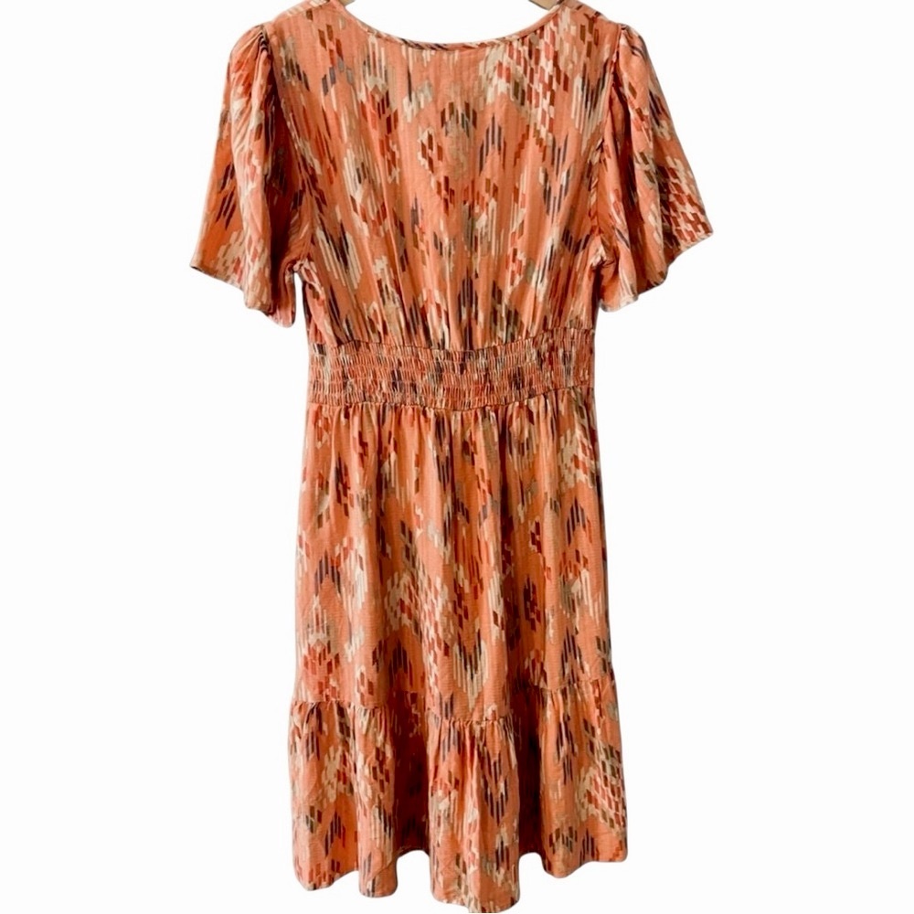 Knox Rose Orange Patterned Mini Dress - Picture 3 of 14
